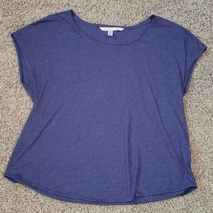 Blueish purple scoop neck top